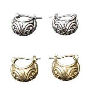 Wholesale Bohemian Alloy Huggie <b>Earrings</b> Lightweight Daily Wear Jewelry Indian Manufacturer Factory Price - Product Image 1