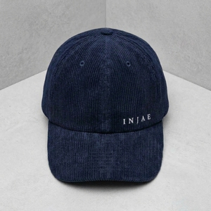 Casquette Dad personnalisée à 6 panneaux en velours côtelé non structuré, broderie plate, visière pré-courbée, fabricant OEM ODM, marque privée, faible MOQ - Product Image 4