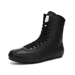 Chaussures de boxe DM Pro pour homme, respirantes, à lacets, triple maille, cuir synthétique, semelle antidérapante résistante à l'usure, légères, prêtes à être expédiées - Product Image 1