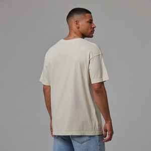 Camiseta de Hombre, Corte Regular, Color Beige Claro, 100% Algodón, Ecológica, Transpirable, Estilo Urbano, Informal, Manga Corta, Lisa, para Impresión Personalizada - Product Image 6