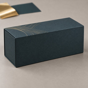 Boîte en papier kraft ondulé imprimée sur mesure, boîte cadeau pliante de luxe pour artisanat, parfum, bougie - Product Image 6