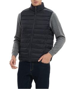 Gilet matelassé léger pour homme avec fermeture éclair, coupe confortable, logo personnalisé, marque privée, fabricant OEM, mode - Product Image 1