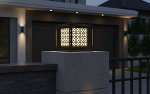 Villa Gate <b>Pillar</b> <b>Light</b> Inox Steel 3500K Warm White AC 220V Decorative Outdoor Lighting for Resort and Hotel - Product Image 3