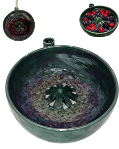 Tazón <span class=keywords><strong>de</strong></span> cerámica autolimpiable para lavar frutas y verduras, con escurridor. - Product Image 1