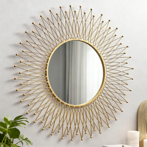 Miroir mural carré minimaliste de qualité supérieure pour salon, couloir et salle de bain, disponible à prix compétitif - Product Image 3