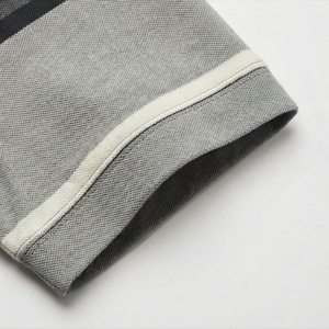 เสื้อโปโลผ้าฝ้ายลายทางสำหรับผู้ชายเสื้อยืดสีตามสั่ง - Product Image 6