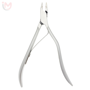Pince à cuticules professionnelle en acier inoxydable à ressort unique, coupe-peaux mortes, outil de manucure et pédicure pour salon - Product Image 1