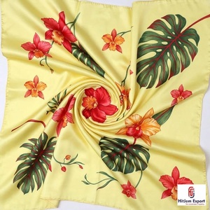 Custom Printed Short <b>Scarf</b> Fabric High Quality OEM ODM White Label Textile Manufacturer Fashion Accessories Export Supplier - Product Image 2