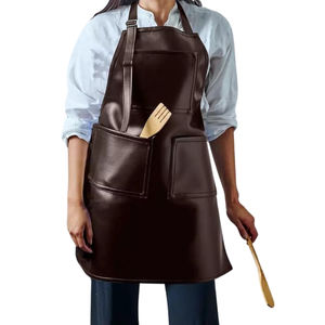 Delantal de Chef de Cuero Hecho a Mano con Correa Ajustable, Delantal de Cocina Profesional de Cuero de Primera Calidad para Protección en la Cocina - Product Image 1