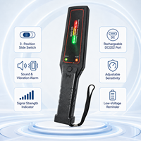 Détecteur de métaux portatif haute sensibilité, scanner de sécurité portable avec alarme sonore et vibratoire pour l'inspection des événements scolaires