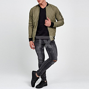 Chaquetas Bomber con Cremallera Transpirables de Invierno de Alta Calidad con Logotipo y Diseño Personalizados, Múltiples Colores para Hombre, Estilo Urbano - Product Image 2