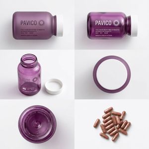 Botella para Suplementos, Boca Ancha Redonda, HDPE, Capacidad Personalizada, Tapa Roscada Morada para Vitaminas y Pastillas, Fábrica en Vietnam, OEM, ODM - Product Image 3