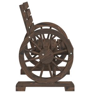 Sedia da giardino in legno massello abete 22.8 "x 22.8" x 30.9 "dimensioni resistenti ed eleganti - Product Image 5