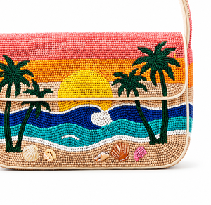 Bolsos Bordados con Cuentas, Diseño Único con Paisaje Playero, para Uso Diario, Fiestas, Compras, al Mejor Precio - Product Image 3