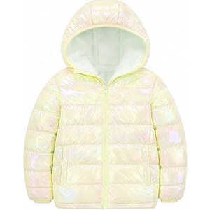 Veste matelassée à capuche unisexe personnalisée pour homme, manteau d'hiver chaud à fermeture éclair, brillant irisé violet clair, décontracté, coupe-vent, faux camouflage - Product Image 4
