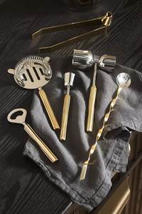 Juego de Herramientas de Barra de Metal Comerciales, Coctelera Profesional, Jigger, Colador, Muddler, Cuchara, Abridor de Botellas, para Bartending y Restaurantes - Product Image 5