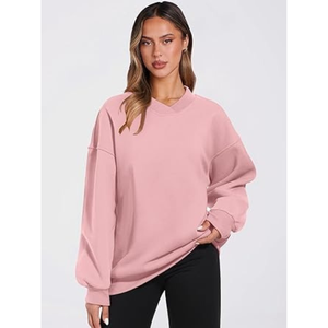 Envío Inmediato, Sudadera de Invierno para Mujer, Color Naranja, Diseño Sólido, 100% Algodón Felpa, Logotipo Personalizado, Venta al Por Mayor para Minoristas - Product Image 5