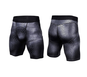 <b>Men</b> Compression <b>Shorts</b> Mid Waist Elastic Quick Dry Sporty Dot <b>Pattern</b> Spandex Polyester <b>Short</b> <b>Shorts</b> - Product Image 1