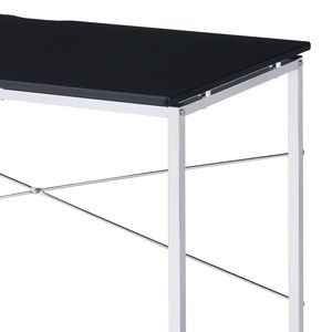 โต๊ะคอมพิวเตอร์สีดำและโครเมียมของเทนโนสโต๊ะเขียนหนังสือทันสมัย - Product Image 3