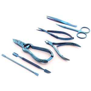 Kit de Herramientas de Belleza, Cortaúñas, Tijeras, Empujadores, Pinzas para Cejas, Herramientas de Pedicura, Juego Profesional de Acero Inoxidable para Dedos de Manos y Pies - Product Image 1