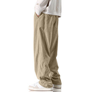 Pantalon de jogging ample et oversize 100 % coton pour homme, style streetwear, idéal pour la gym et le fitness, collection 2026 - Product Image 3