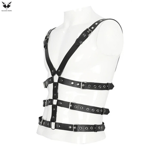 Wholesale Manufacturer Women Fetish Club Wear Adjustable Buckle PU Leather Harness Waist Belt <b>Thigh</b> Chain Collar Set Sexy Ladies - Product Image 5