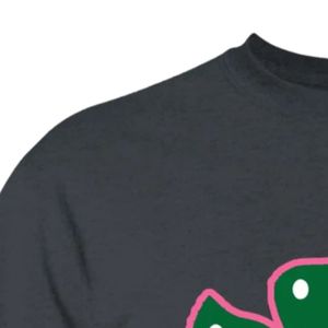 Camiseta Gris Oscuro con Estampado Gráfico, Cuello Redondo, Manga Corta, Algodón, Personalizada, Estilo Casual, Unisex - Product Image 3