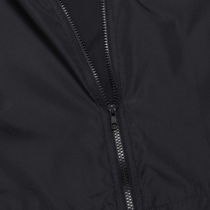 <b>Men's</b> Waterproof Non-Hooded PU Jacket Casual Winter <b>Windbreaker</b> Quick Dry Breathable Zip Closure Solid <b>Black</b> Regular Fit - Product Image 3