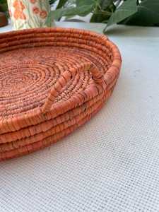 Handpainted Bohemian Rattan Rectangular Serving Tray with Handles Dishwasher Safe & Eco-Friendly for Coffee Table & Kitchenware - Product Image 6