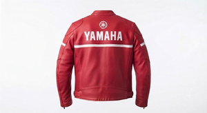 MotoCP Ramaha <b>Racing</b> <b>Jacket</b>/Chaqueta Stylish Leather Riding Gear Protection Level 2 CE Certified - Product Image 2