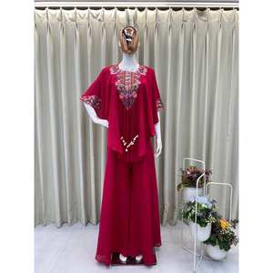 Conjunto de Fiesta Elegante para Mujer, Blusa y Pantalones Palazzo - Product Image 3