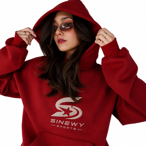 SINEWY SPORTS Women's Custom Zip-Up Sueded Denim <b>Waterproof</b> Streetwear <b>Blanket</b> Distressed Sweatshirt and Sweatpants Shorts Set - Product Image 3