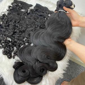 Extensions de cheveux vietnamiennes professionnelles de haute qualité Machine à tisser les cheveux vierges Double trame vague de corps cheveux humains bruts tendance chaude - Product Image 5
