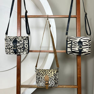 Bolso bandolera de piel auténtica con estampado de animales elegante de alta calidad diseño minimalista OEM al por mayor diseño personalizado para mujer - Product Image 5