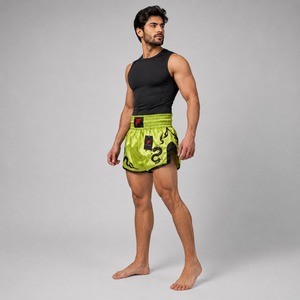 Pantalones cortos de Muay Thai duraderos, diseñados para una práctica exigente, con comodidad premium y una libertad de movimiento superior. - Product Image 3