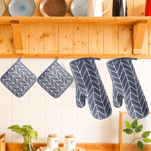 Gants de cuisine extra épais de haute qualité, résistants à la chaleur jusqu'à 350 degrés, pour la cuisson, le grillage et le barbecue - Product Image 6