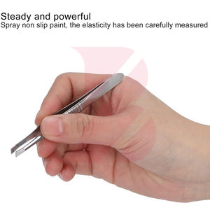 Pince à épiler biseautée tendance pour sourcils, épilation précise et douce, nouvelle arrivée, prix de gros, pour sourcils, à tout moment et en tout lieu - Product Image 3