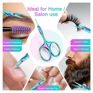 Ciseaux à cuticules en acier inoxydable, ciseaux à ongles extra fins et courbés pour manucure et pédicure pour femmes/hommes, avec logo personnalisé - Product Image 5