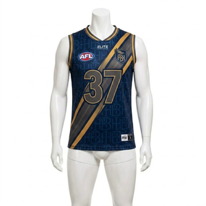 เสื้อกีฬา AFL แบบสั่งทำพิเศษ พิมพ์ลายแบบ Dye Sublimation เนื้อผ้าระบายอากาศได้ดี พร้อมพิมพ์ชื่อทีมและหมายเลข รับผลิตแบบ OEM/ODM - Product Image 1