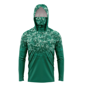 Chemise de pêche à manches longues pour homme, à capuche, camouflage, séchage rapide, UPF 50, polyester, pull-over - Product Image 6