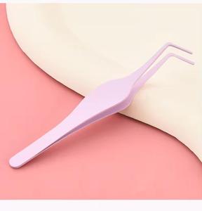 Pinzas de Plástico Rosa para Pestañas, Punta Suave, Herramienta de Precisión para Uso Estético - Product Image 4