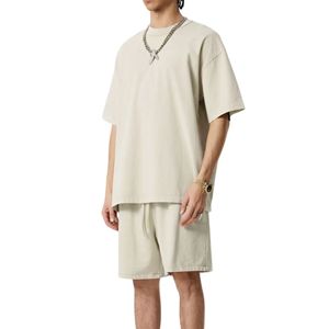 Conjunto de Dos Piezas de Camiseta de Manga Corta y Pantalones Cortos a la Moda para Hombre, Estilo Urbano, para Deportes de Verano - Product Image 1