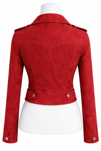 Factory Direct Custom Women <b>suede</b> Leather <b>Jackets</b> Fashionable - Product Image 4