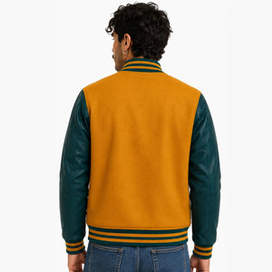 Red White Letterman <b>Jacket</b> With Applique R Football <b>Star</b> Lightning Design Full Sleeve Button Front Adult Casual Autumn Wear - Product Image 4