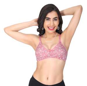 Sujetador de algodón sin relleno, estampado, suave, transpirable, cómodo para el día a día, sin aros, ropa interior informal para mujer, venta al por mayor de ropa interior. - Product Image 2