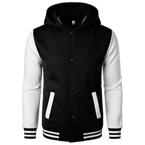 Chaqueta Bomber Varsity con Parches Estilo Streetwear, Personalizada, Resistente al Viento, de Poliéster/Algodón, Chaqueta Letterman al por Mayor - Product Image 3