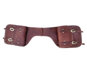 Western Attractive Brown <b>Leather</b> <b>Tooled</b> Saddle Bag for Horse Handmade Genuine <b>Leather</b> Equestrian Trail Riding Storage Bag - Product Image 4