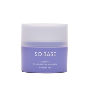 [ECOSMEC] SO BASE Masque Crème au Collagène avec Contenant à Broyeur Frais, Sans Rinçage, Hydratant, Masque Facial - Product Image 1