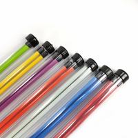 Bâtons d'alignement de golf pliables personnalisés OEM, 2 sections, en fibre de verre, avec étui en tube PVC transparent, logo personnalisé, découpe sur mesure