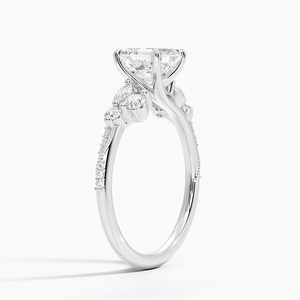 BOJ Ring 0152 Asscher Cut 925 Silver Migraine Prong Setting Solitaire Diamond Ring 2ct D Color VVS1 Moissanite GRA Certified - Product Image 2